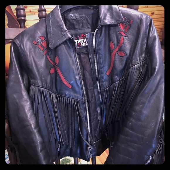 Awesome Vintage Leather, Fringed Jacket. - Picture 1 of 4